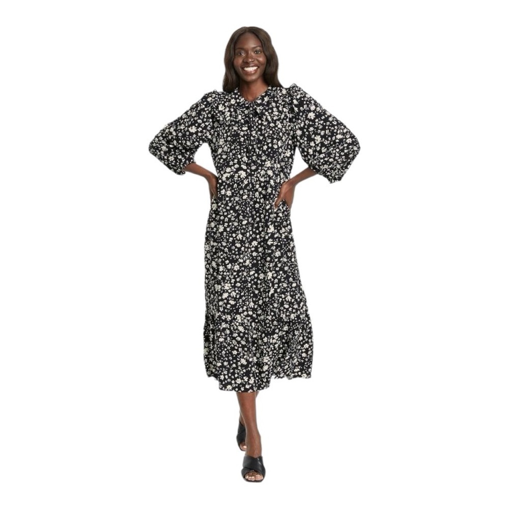 Who What Wear Dress Black & White XXL